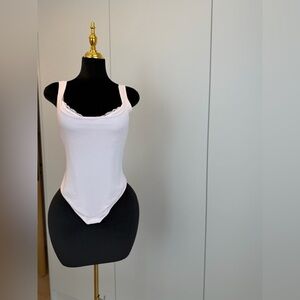 Shapewear Modal Tummy Control Inner Lace Cami Bodysuit